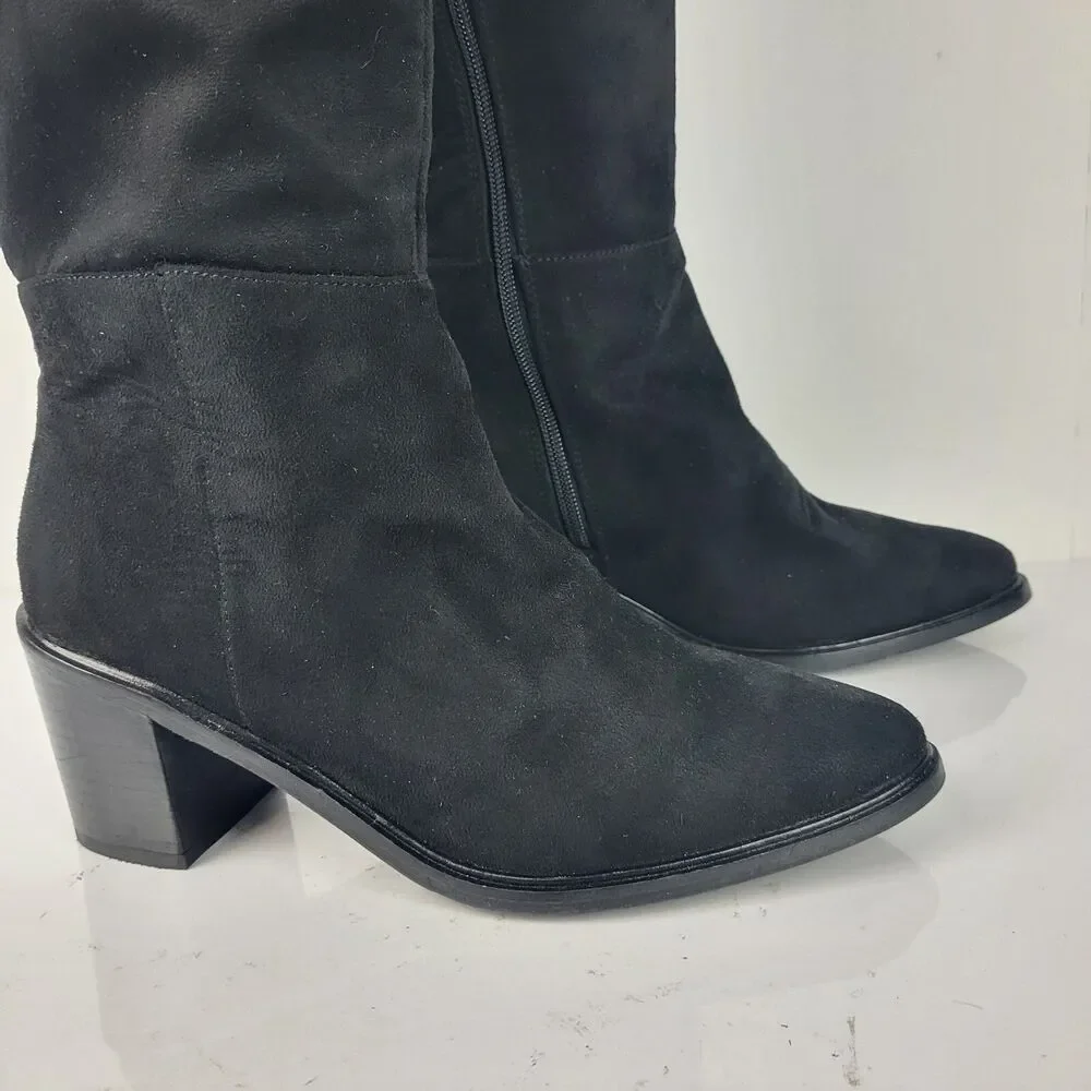 Seychelles Women’s Paradise City fabric Over the Knee Boots Black Size 8.5